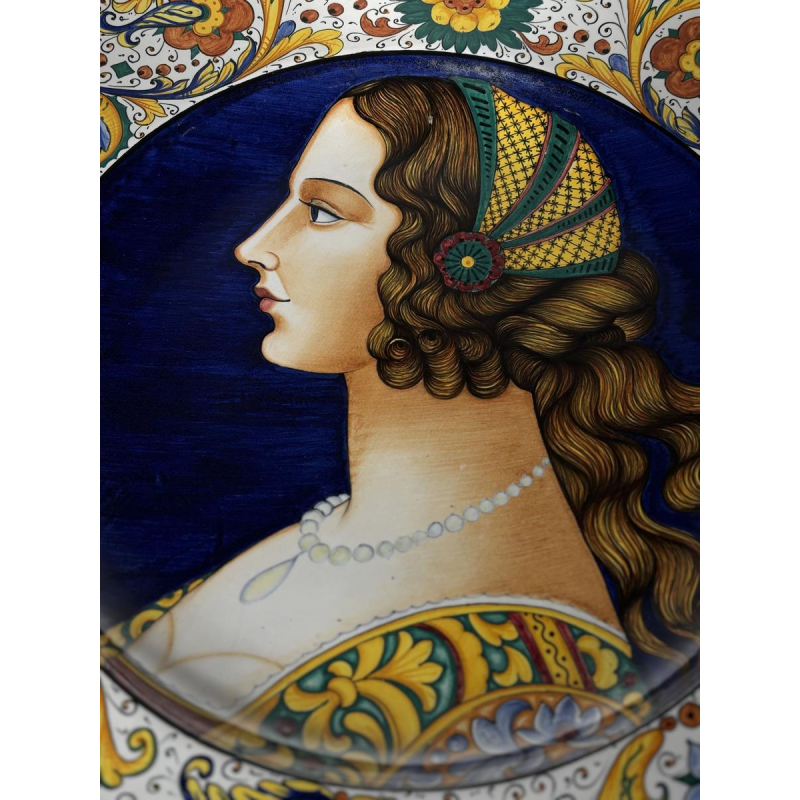 Serafino Volpi for Deruta, large decorative ceramic dish, Italy ca 1950-1960