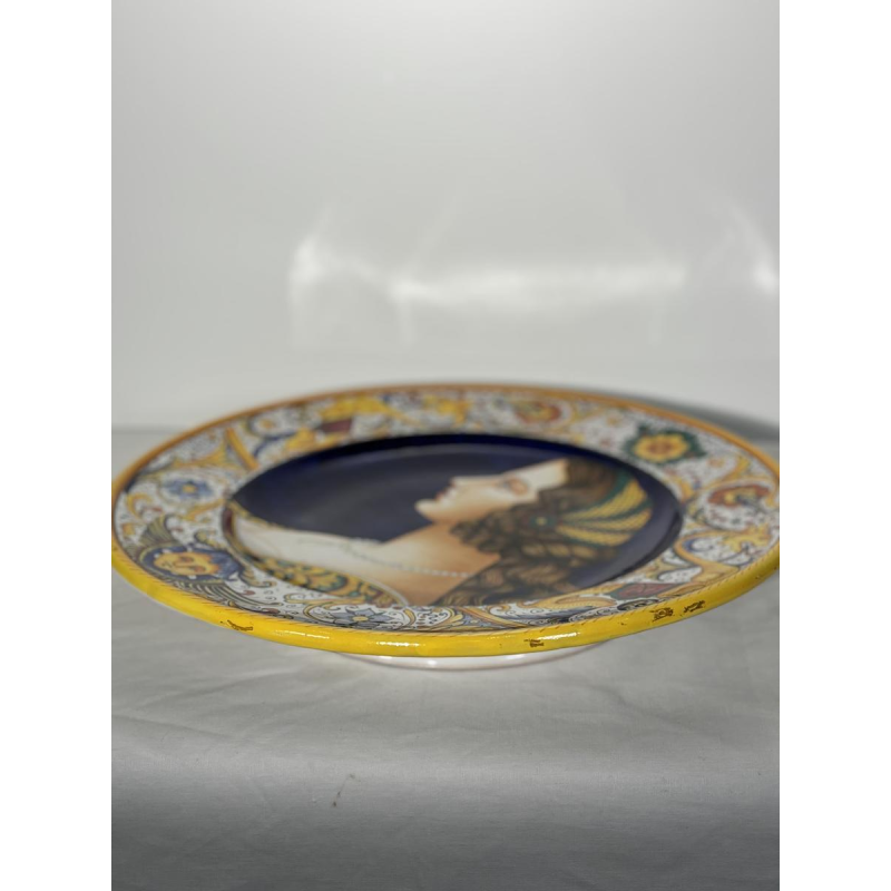 Serafino Volpi for Deruta, large decorative ceramic dish, Italy ca 1950-1960