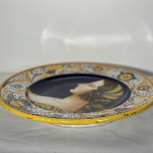 Serafino Volpi voor Deruta, grote decoratieve keramische schaal, Italië ca. 1950-1960