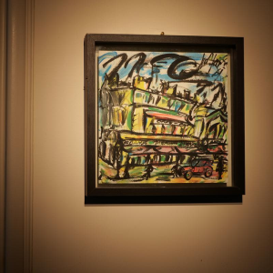 Gen Paul - Lively Urban Landscape - Expressionist gouache, 1961