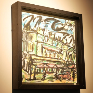 Gen Paul - Lively Urban Landscape - Expressionist gouache, 1961