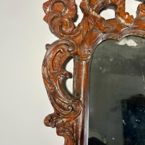 Italian Baroque mirror, openwork carved wood - 18th century