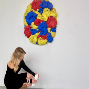 Bram Bogart, origineel materiewerk, 'Vlindervladder', 1993