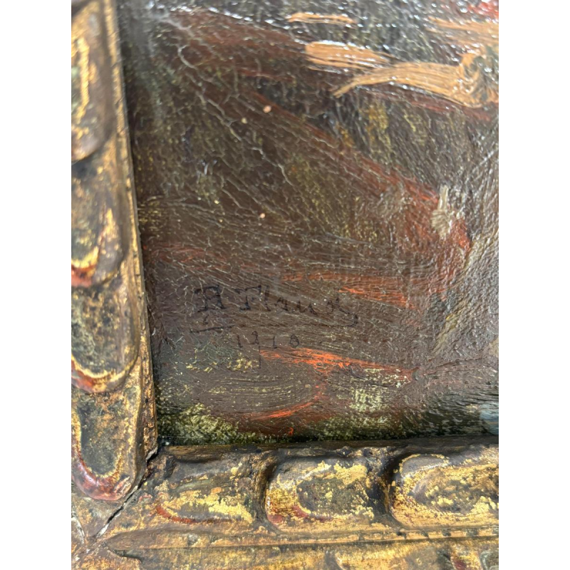 20th century school, late impressionism, waterside landscape, signed and dated 1910