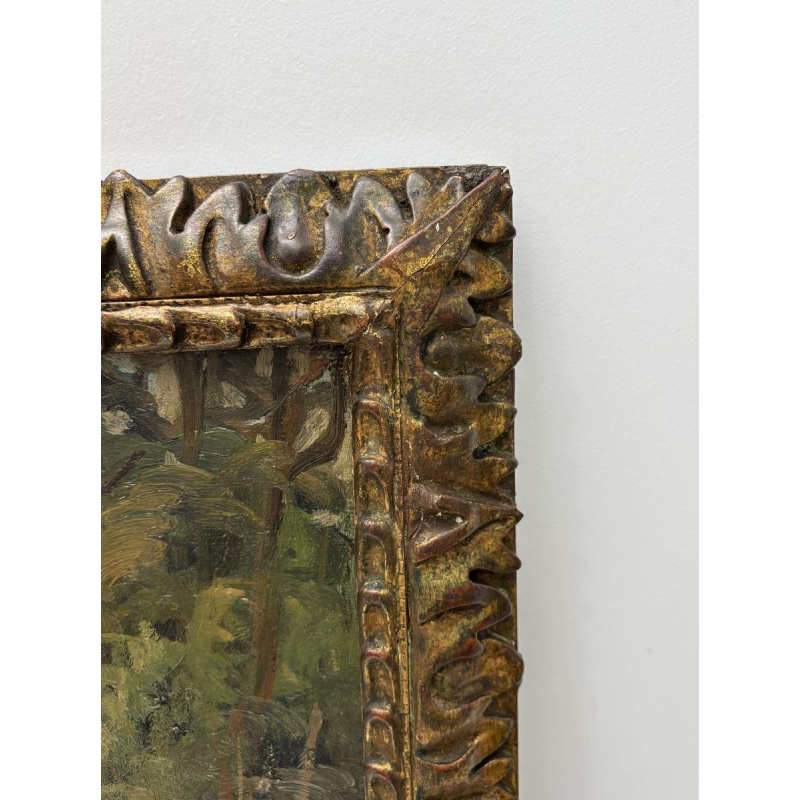 School uit de 20e eeuw, laat-impressionisme, waterlandschap, gesigneerd en gedateerd 1910