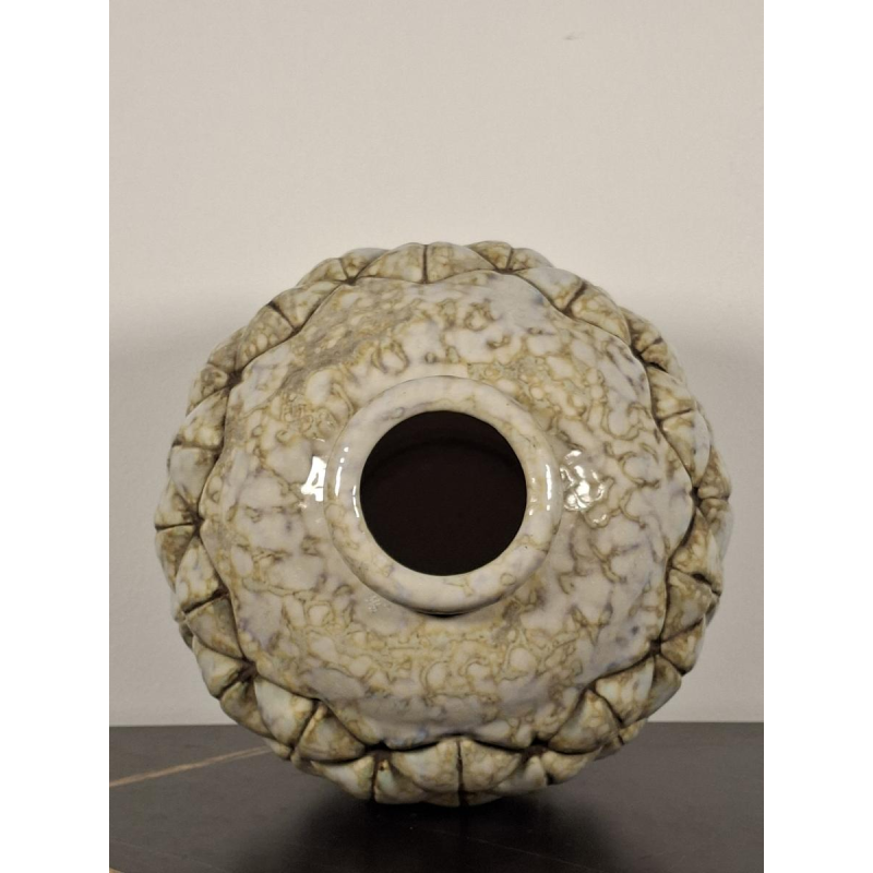 Joseph MOUGIN, Art Deco ‘African Pine’ vase, cast stoneware, circa 1930