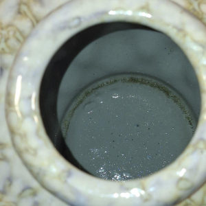 Joseph MOUGIN, Art Deco vaas “Pin d'Afrique”, van gegoten steengoed, circa 1930