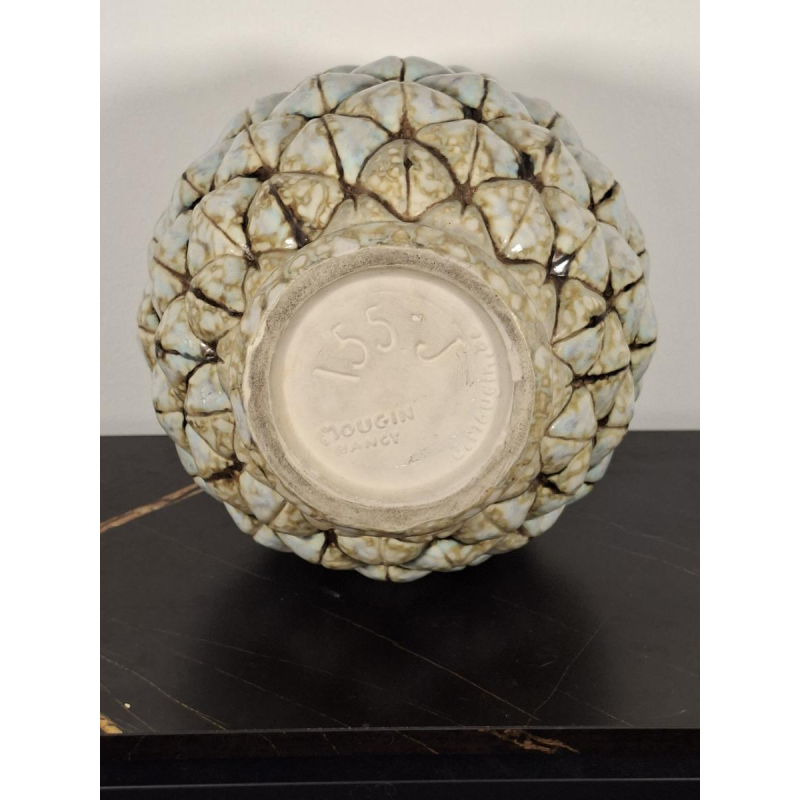 Joseph MOUGIN, Art Deco ‘African Pine’ vase, cast stoneware, circa 1930