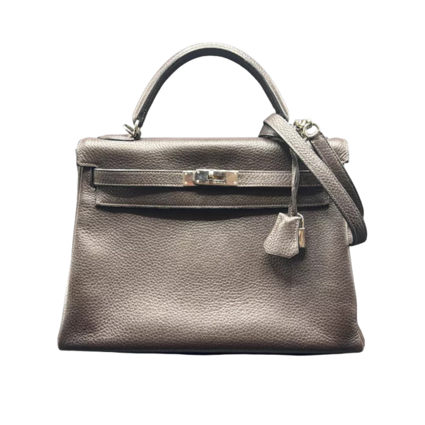Hermès, Kelly 32 bag, brown Togo leather, 2006