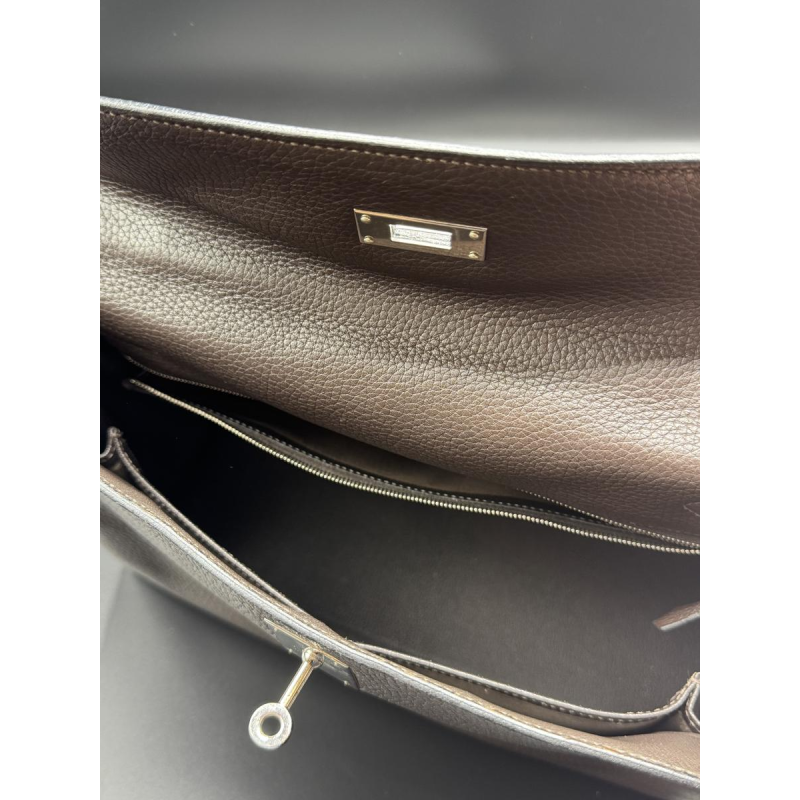 Hermès, Kelly 32 bag, brown Togo leather, 2006