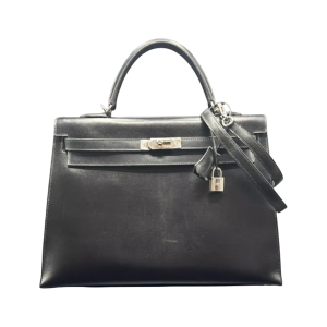 Hermès, zwarte Kelly 35 boxtas, 2010