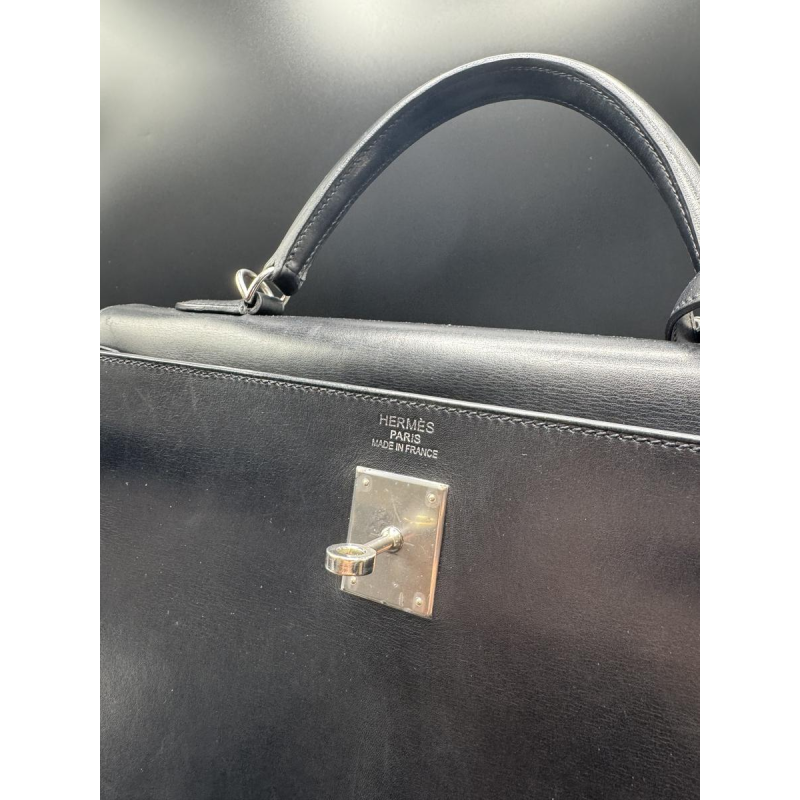 Hermès, black Kelly 35 box bag, 2010