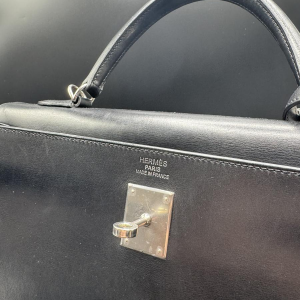 Hermès, sac Kelly 35 box noir, 2010