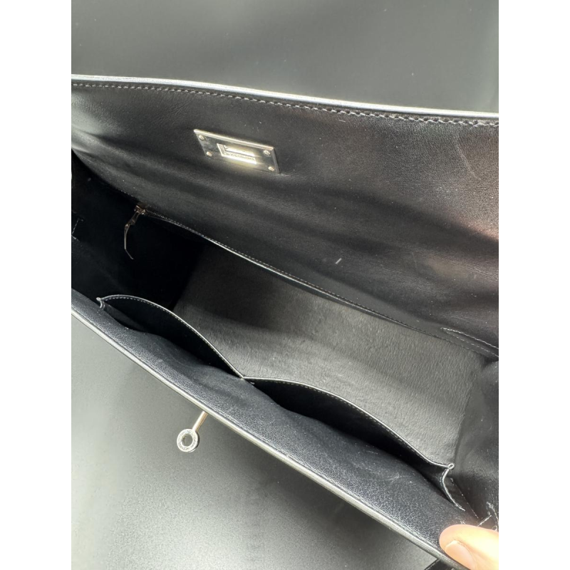 Hermès, sac Kelly 35 box noir, 2010