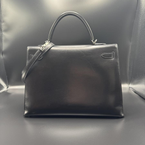 Hermès, zwarte Kelly 35 boxtas, 2010