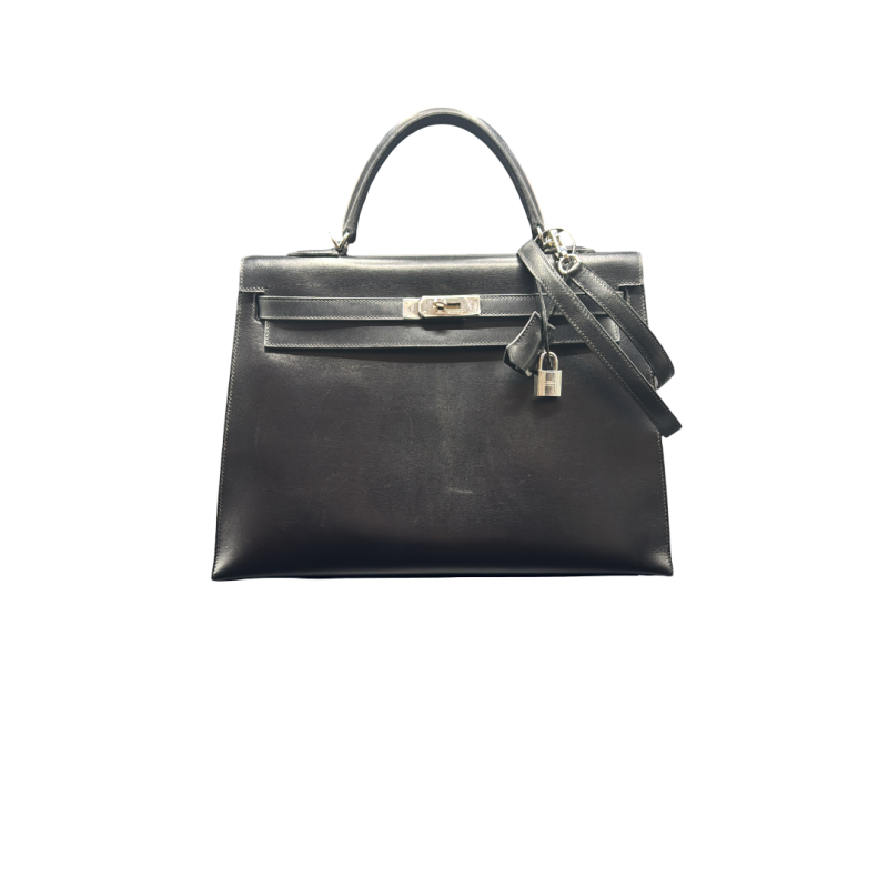 Hermès, sac Kelly 35 box noir, 2010