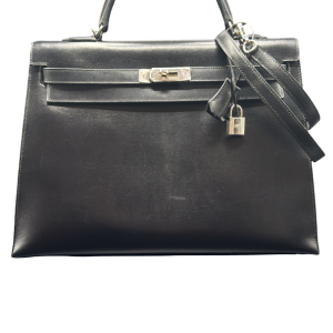 Hermès, zwarte Kelly 35 boxtas, 2010