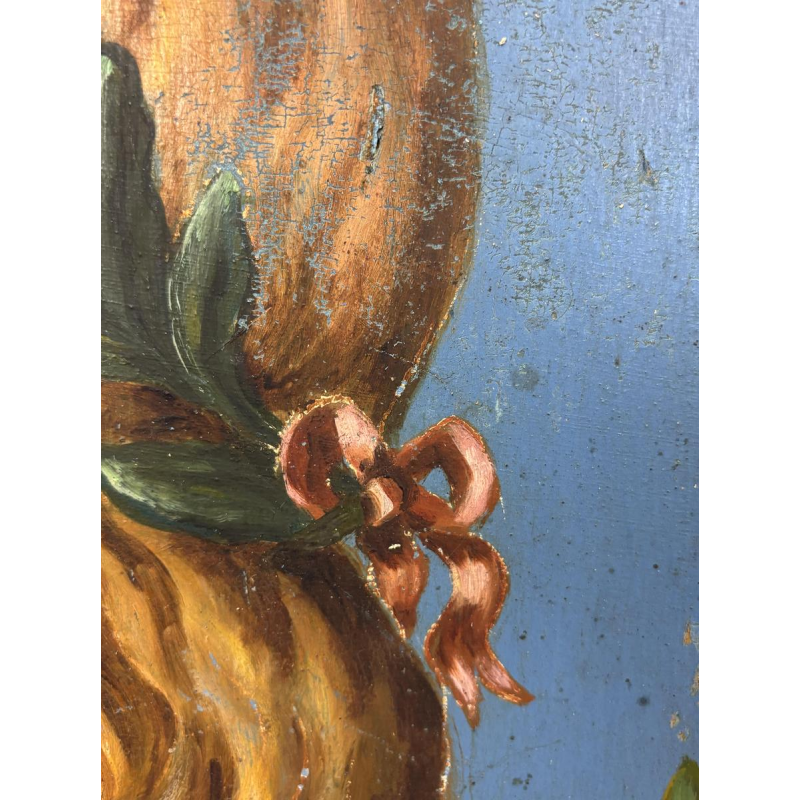 Coat of arms / Antique standard-bearer - Female allegory - Belgium or Northern France - 19th century