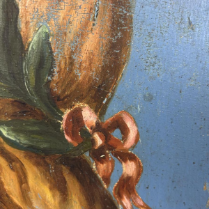 Coat of arms / Antique standard-bearer - Female allegory - Belgium or Northern France - 19th century