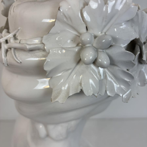 Grote keramische lamp toegeschreven aan Capodimonte, Italië circa 1960-1970