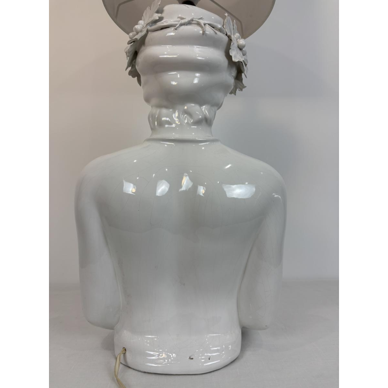 Large ceramic lamp attributed to Capodimonte, Italy circa 1960-1970