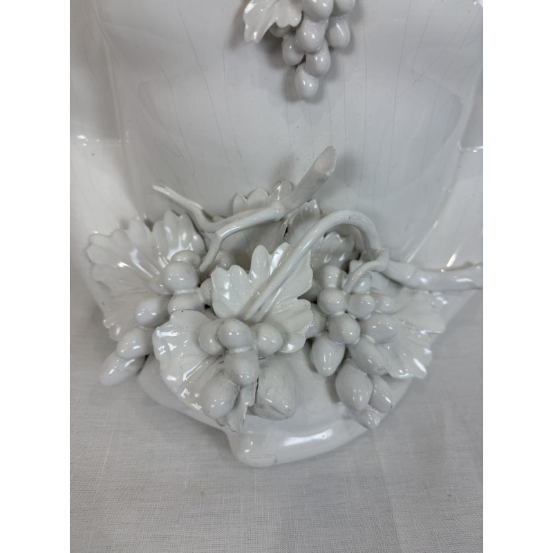 Large ceramic lamp attributed to Capodimonte, Italy circa 1960-1970