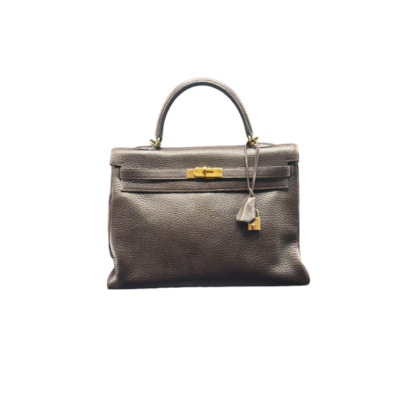 Hermès, Kelly 35 tas, bruin Clémence stierenkalfsleer, 2003