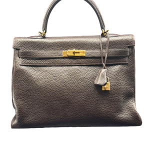 Hermès, sac Kelly 35, cuir taurillon Clémence marron, 2003