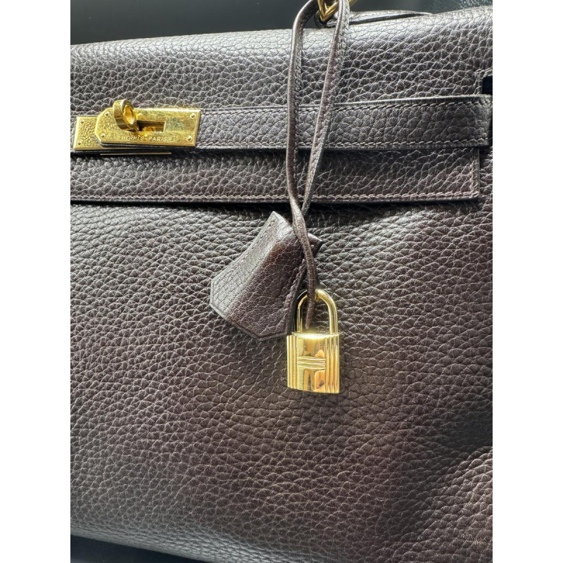 Hermès, sac Kelly 35, cuir taurillon Clémence marron, 2003