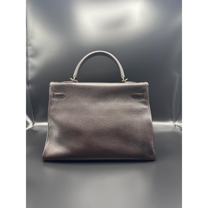 Hermès, sac Kelly 35, cuir taurillon Clémence marron, 2003