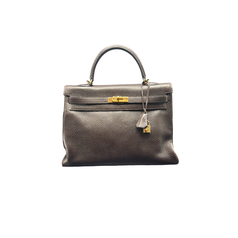Hermès, sac Kelly 35, cuir taurillon Clémence marron, 2003
