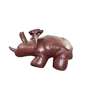 Pouf - Leather dinosaur ottoman, 1970