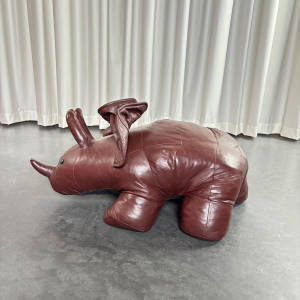 Poef - Leren dinosaurus-ottomane, 1970