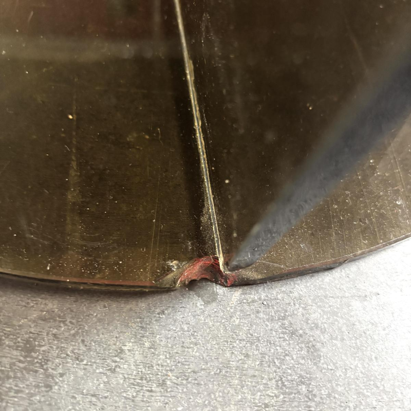 Gerookte glazen salontafel