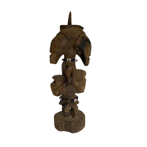 Two-headed protective statue, African