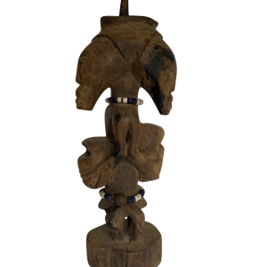 Statue de protection à 2 têtes, africaine