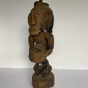 Statue de protection à 2 têtes, africaine