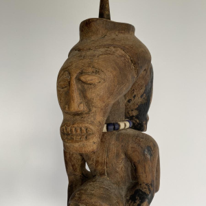 Two-headed protective statue, African