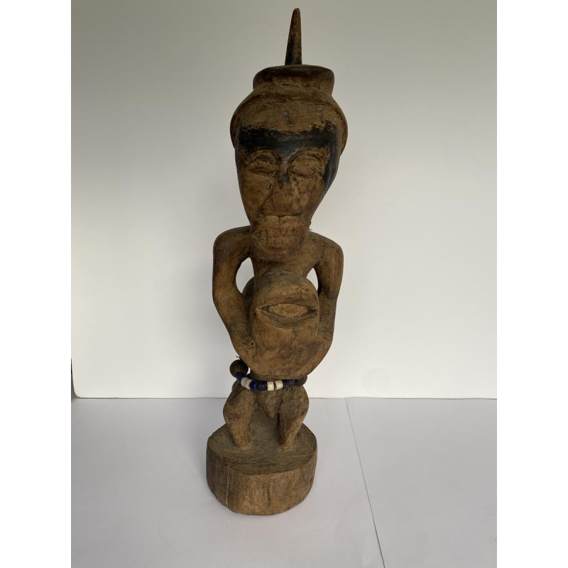 Statue de protection à 2 têtes, africaine