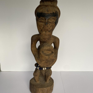 Two-headed protective statue, African