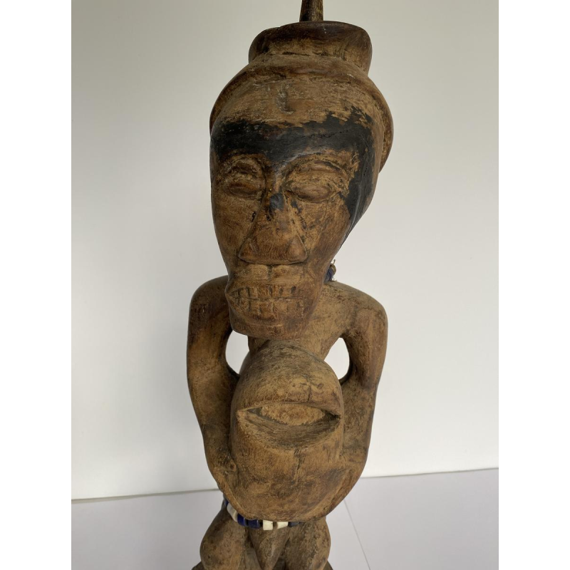 Two-headed protective statue, African