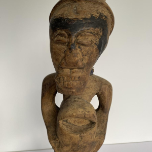 Statue de protection à 2 têtes, africaine