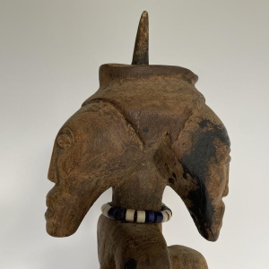 Two-headed protective statue, African
