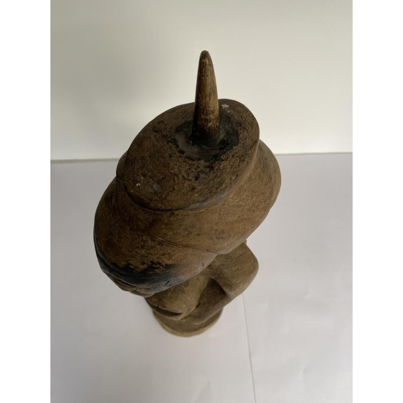 Two-headed protective statue, African