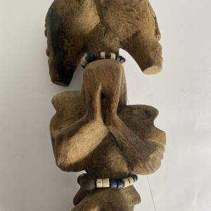 Two-headed protective statue, African