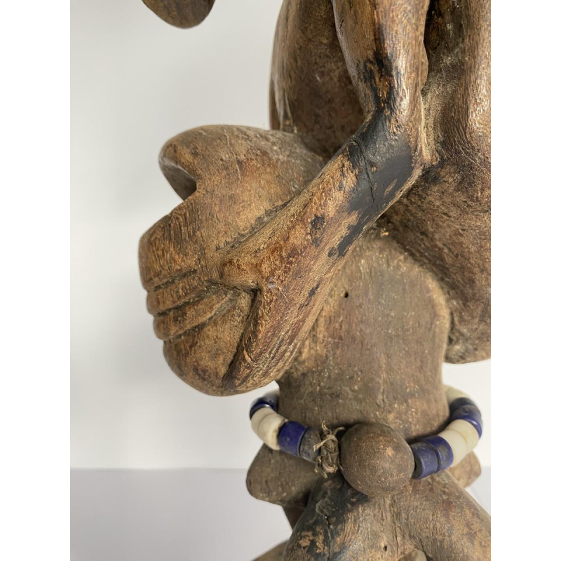 Statue de protection à 2 têtes, africaine