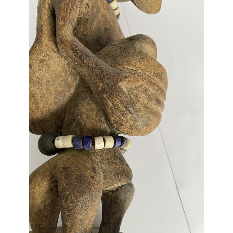 Statue de protection à 2 têtes, africaine