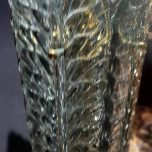 Pair of signed Murano glass lamps, Italy