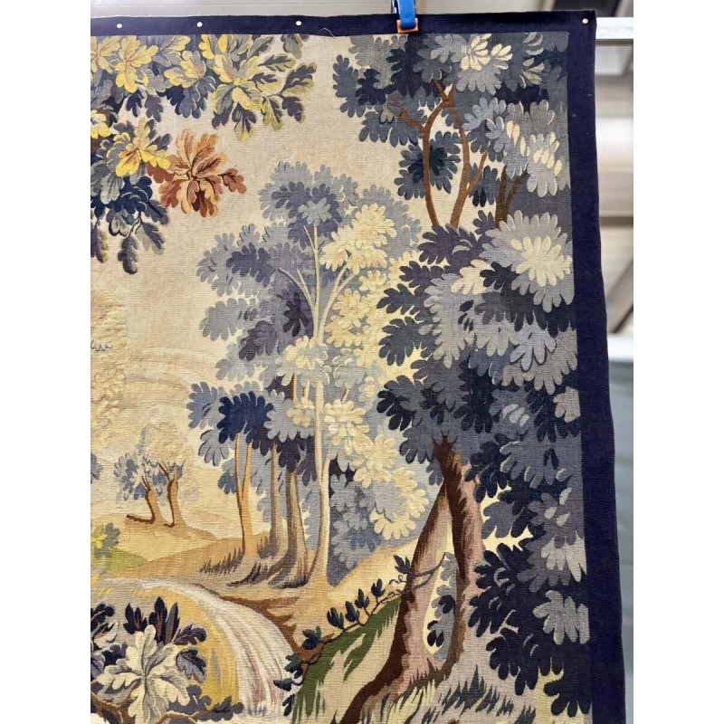 Aubusson tapestry "Wolf Hunt", Jean Picaud workshop, France, mid-20th century