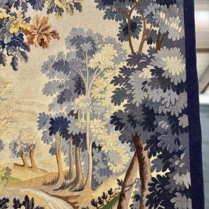 Aubusson tapestry "Wolf Hunt", Jean Picaud workshop, France, mid-20th century